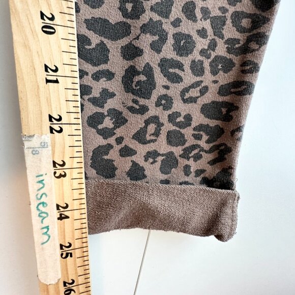 Z Supply Womens Medium Brown Cheetah Print Overalls Jumpsuit - Picture 10 of 11